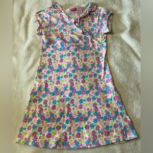 Girls Barbie dress. Size 10 (runs small) Floral pattern
